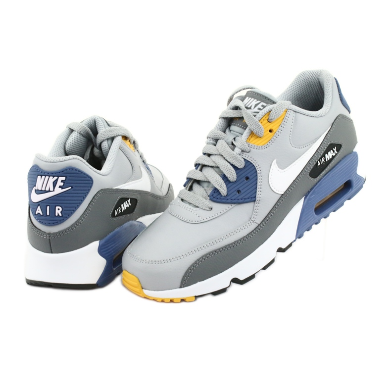 Nike Air Max 90 Ltr Gs Jr 833412-026 valkoinen sininen harmaa 4