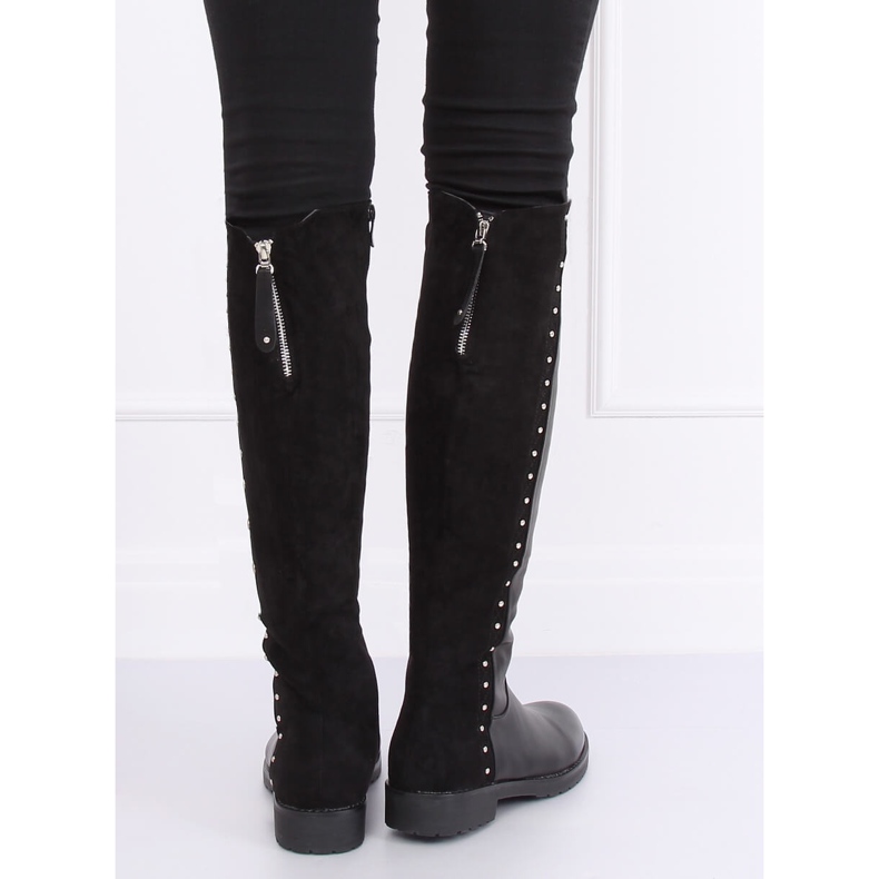 Ratsastussaappaat paksusti eristetty musta G3369A Musta 2