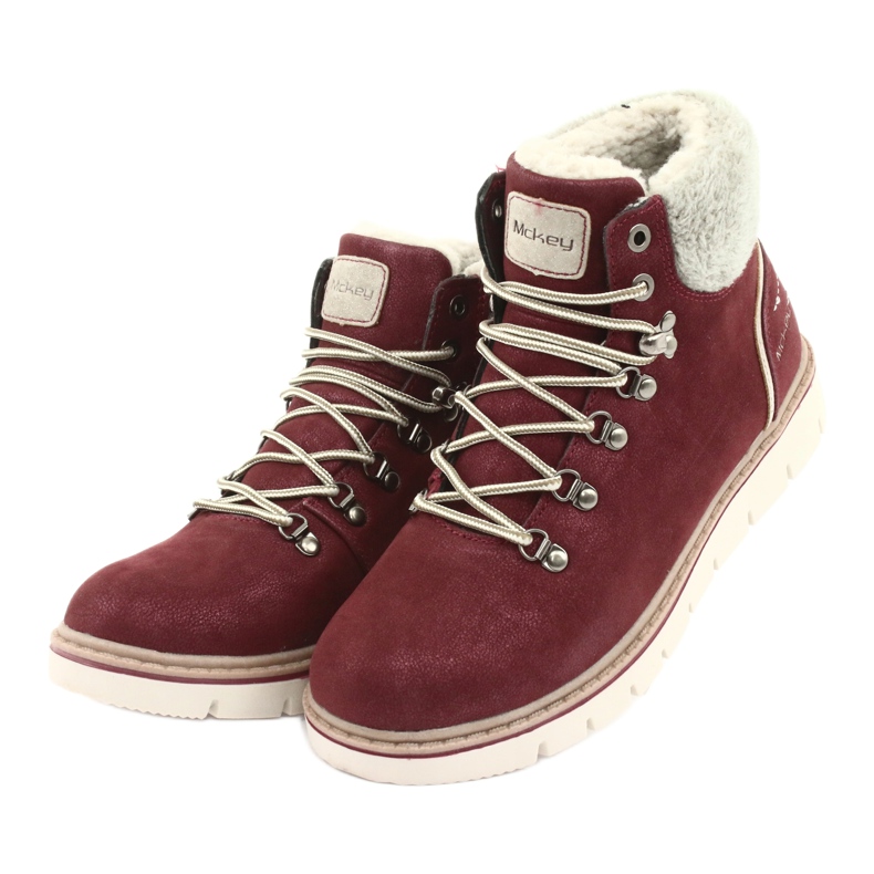 MCKEY 1072 nauhoitetut talvikengät ruskea monivärinen harmaa 3