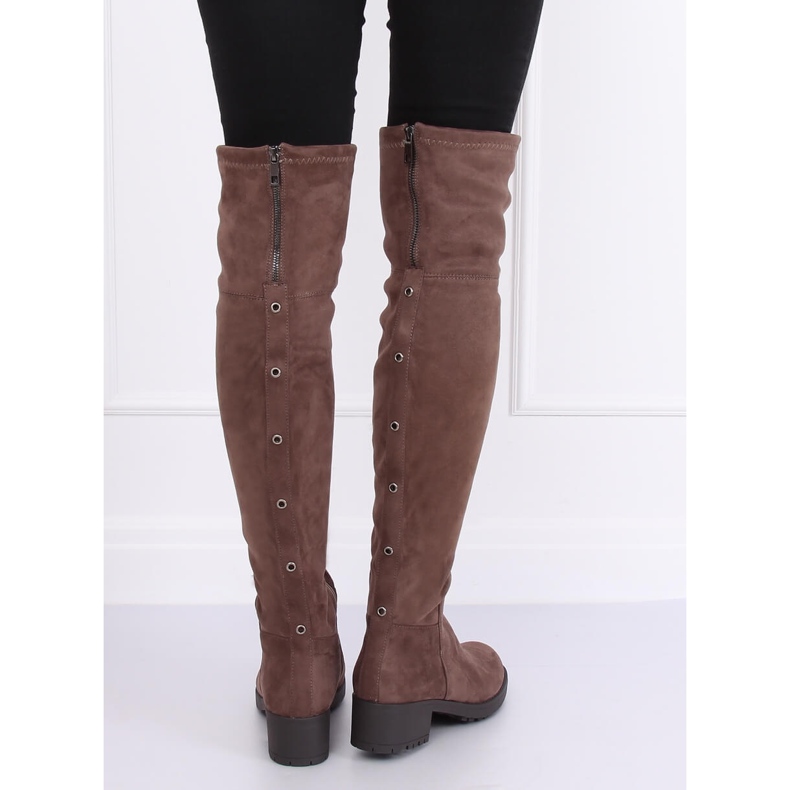 Naisten ratsastussaappaat beige-ruskea 0-207 Khaki 2