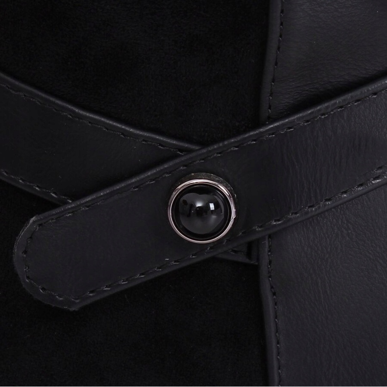 Mustat naisten saappaat musta G-7603 Musta 2