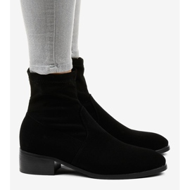 Mustat litteät naisten eristetyt saappaat CN877 2