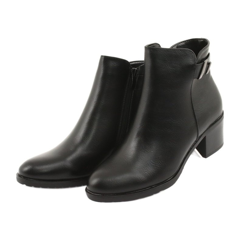 M.Daszyński Mustat Daszyński SA153 -eristetyt vetoketjusaappaat 3