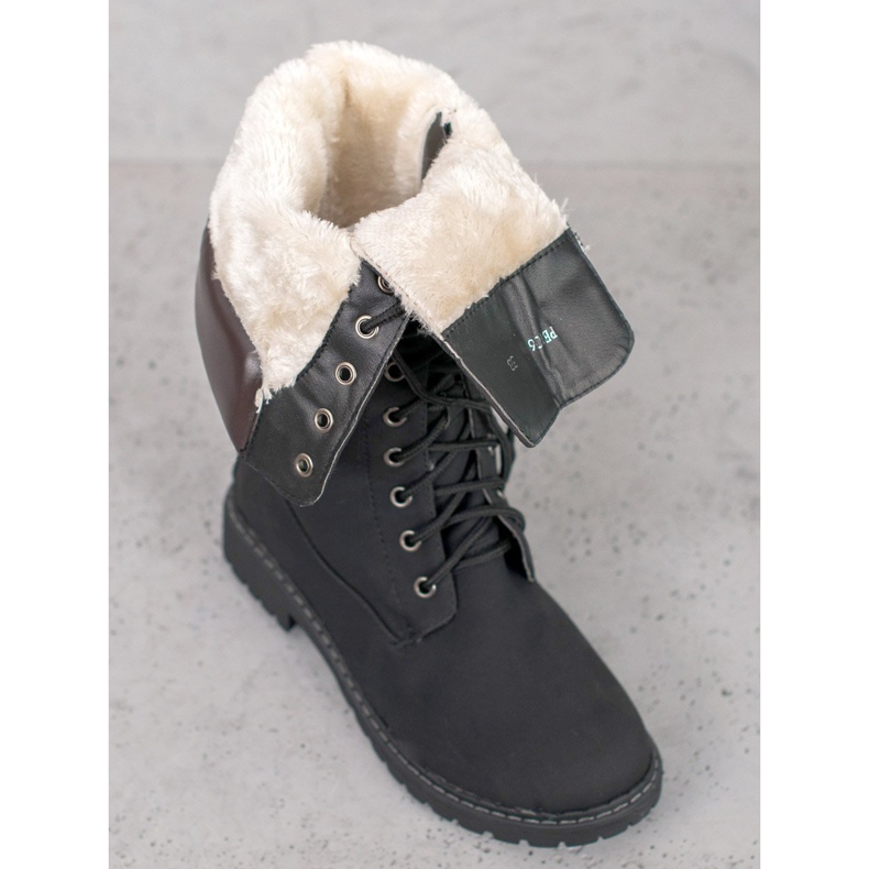 Seastar Lämpimät nauhakengät musta 1