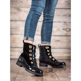 Seastar Velour -saapikkaat, joissa on ribbi musta 2