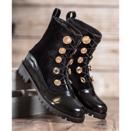 Seastar Velour -saapikkaat, joissa on ribbi musta 1