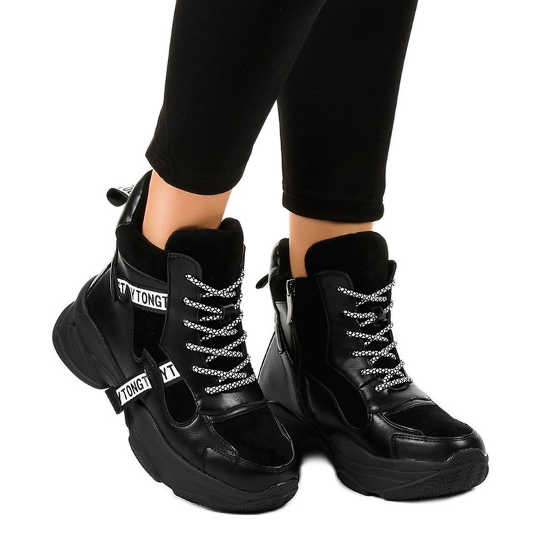 Mustat naisten eristetyt lenkkarit F803-7 2