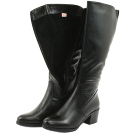 M.Daszyński Saappaat eristetyt korkokengät Daszyński 153 musta 5