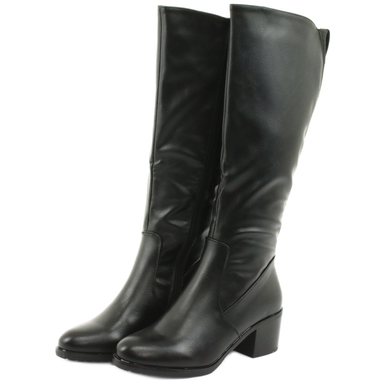 M.Daszyński Saappaat eristetyt korkokengät Daszyński 153 musta 3