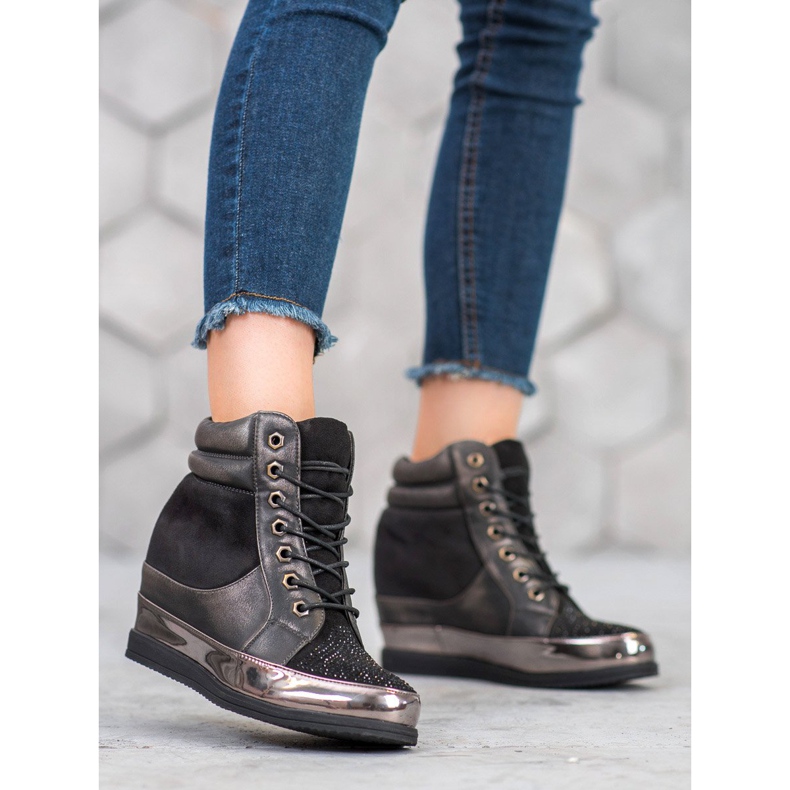 Sergio Leone Tennarit kristalleilla musta 1