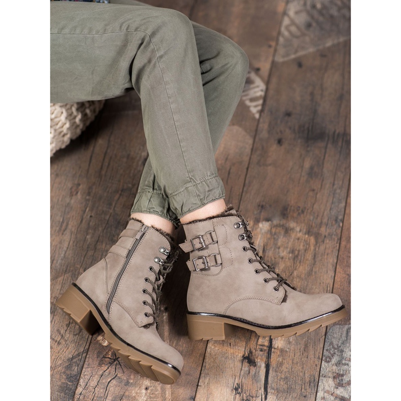 Sergio Leone Lämpimät nauhakengät ruskea 2