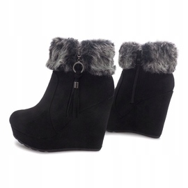 Saappaat Wedge 58-385 Musta 1