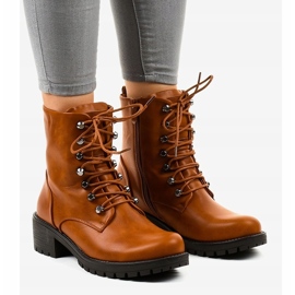 Ruskeat eristetyt armeijan saappaat K-9922 1