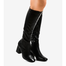 Mustat ekonahkasaappaat 5319 2