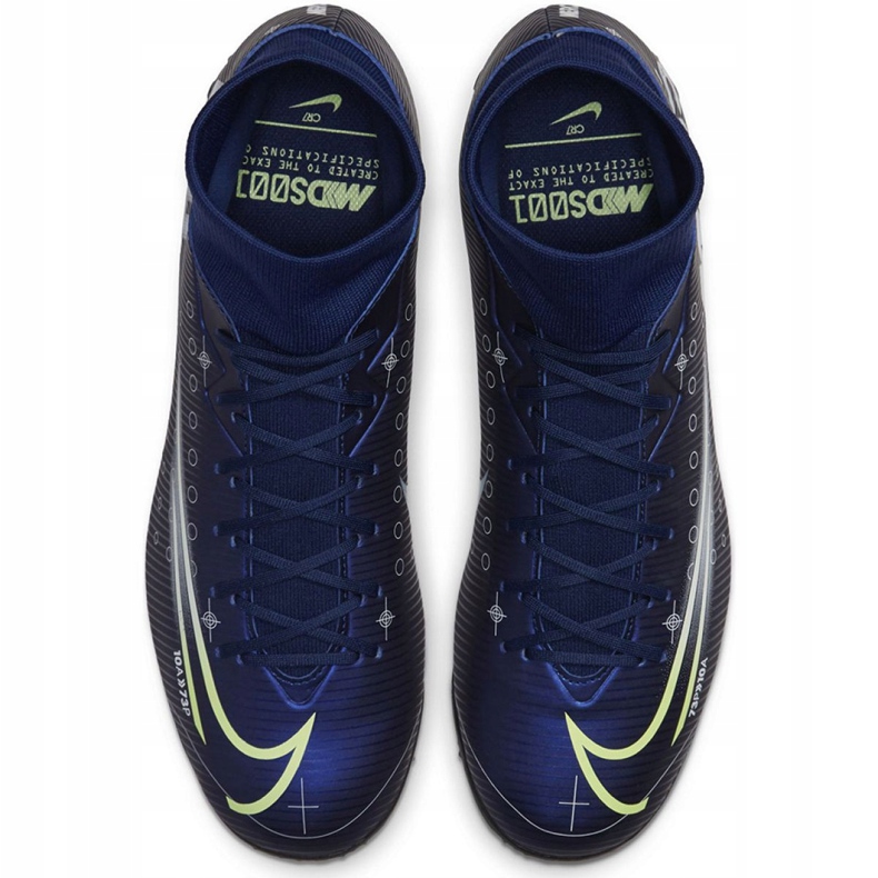 Nike Mercurial Superfly 7 Academy Mds Tf M BQ5435 401 jalkapallokengät sininen tummansininen 1