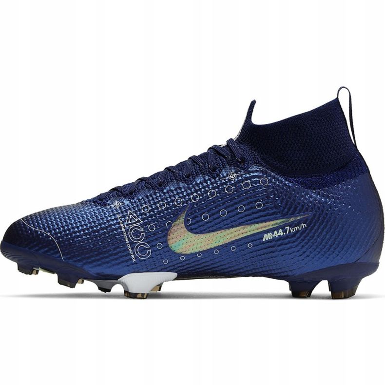 Nike Mercurial Superfly 7 Elite Mds Fg Jr BQ5420 401 jalkapallokengät sininen sininen 2