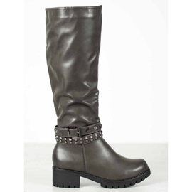 Nio Nio Platform Saappaat harmaa 2