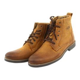 Korkeakorkoiset nilkkurit Riko 884 hullu aurinkoinen vetoketju ruskea keltainen 3