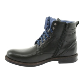 Nikopol Miesten nahkakengät, jotka on eristetty vetoketjulla 700 mustalla 2