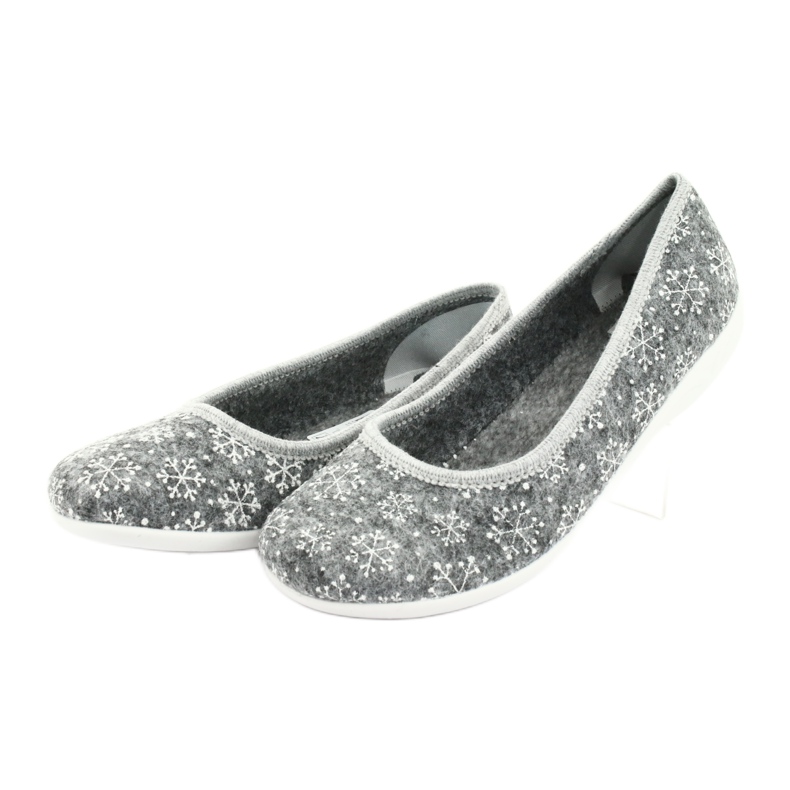 Huopatossut Adanex 24213 lumihiutale valkoinen harmaa 3