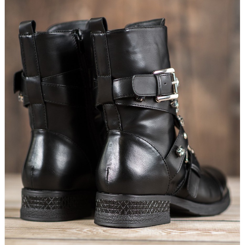 Kayla Työntekijät koristevyöllä musta 1