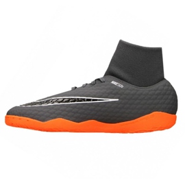 Nike Hypervenom PhantomX 3 Academy Df Ic M AH7274-081 jalkapallokengät harmaa harmaa 1