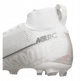 Nike Superfly 7 Elite Fg Jr AT8034-100 jalkapallokengät valkoinen valkoinen 1
