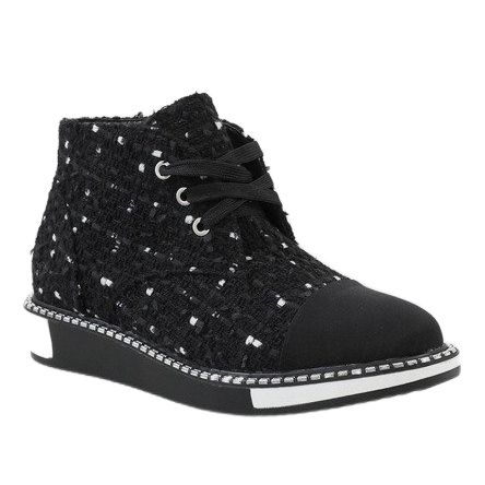 Mustat TS01P-nauhakengät 1