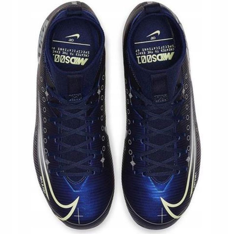 Nike Mercurial Superfly 7 Academy Mds FG / MG Jr BQ5409 401 jalkapallokengät tummansininen tummansininen 2