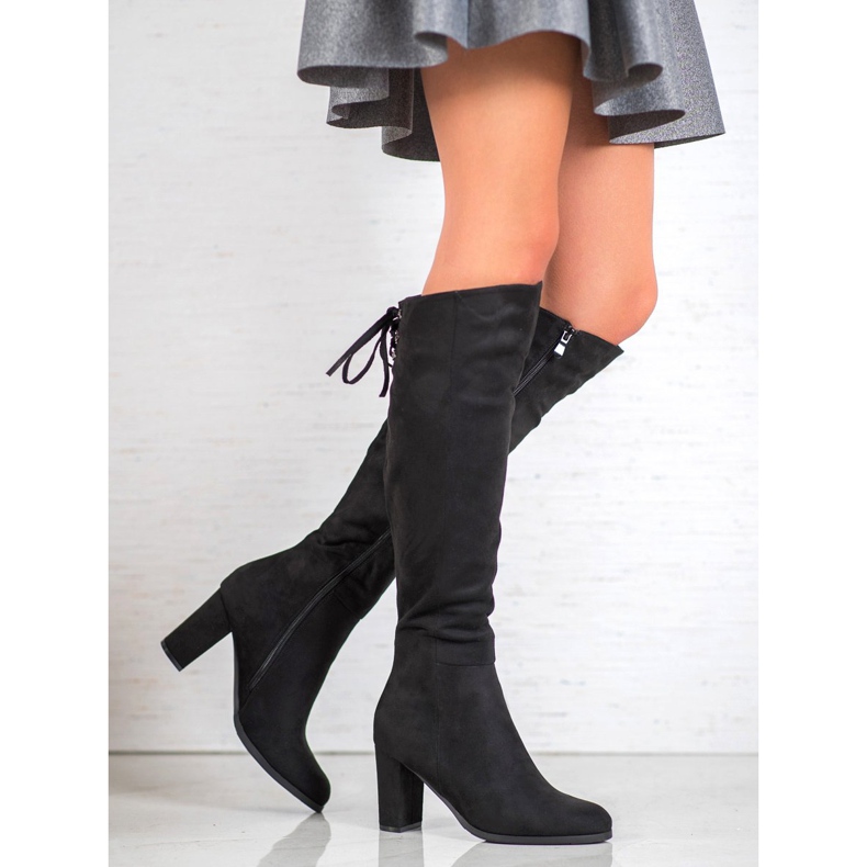 VINCEZA mokkanahkakengät musta 1