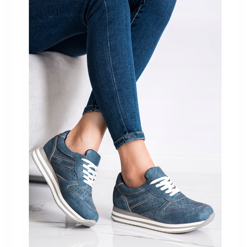 Kylie Urheilukengät eko -nahkaa sininen 2