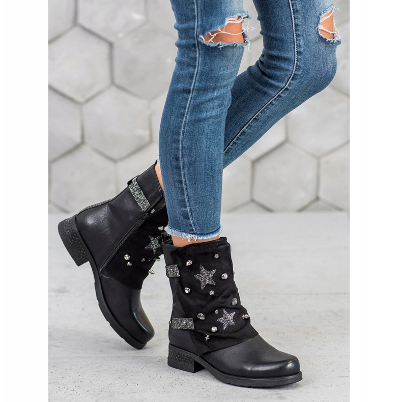 Super Mode Koristeltuja työntekijöitä musta 1