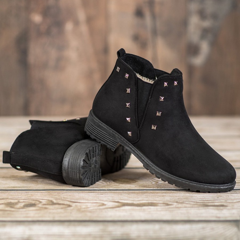 SHELOVET Saappaat, joissa nastat musta vihreä 1