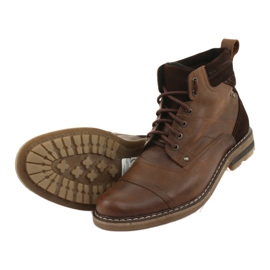 Sidotut lämpimät nilkkurit Moskała BR-4 ruskea 5