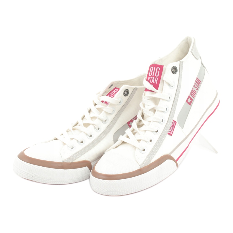 Miesten Big Star 174080 valkoiset lenkkarit valkoinen 3