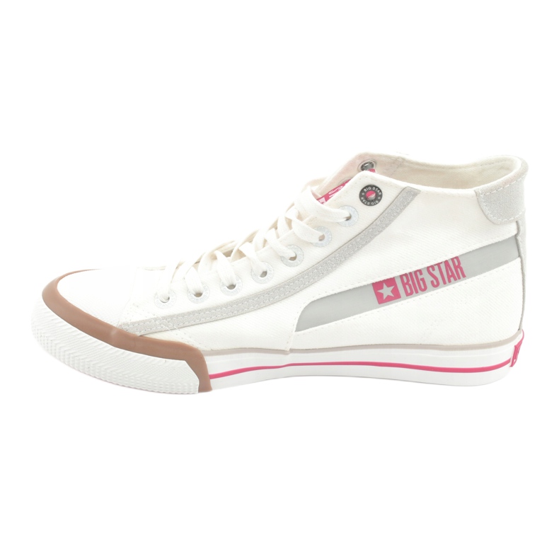 Miesten Big Star 174080 valkoiset lenkkarit valkoinen 2