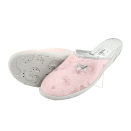 Befadon väriset naisten kengät 235D161 vaaleanpunainen harmaa 4