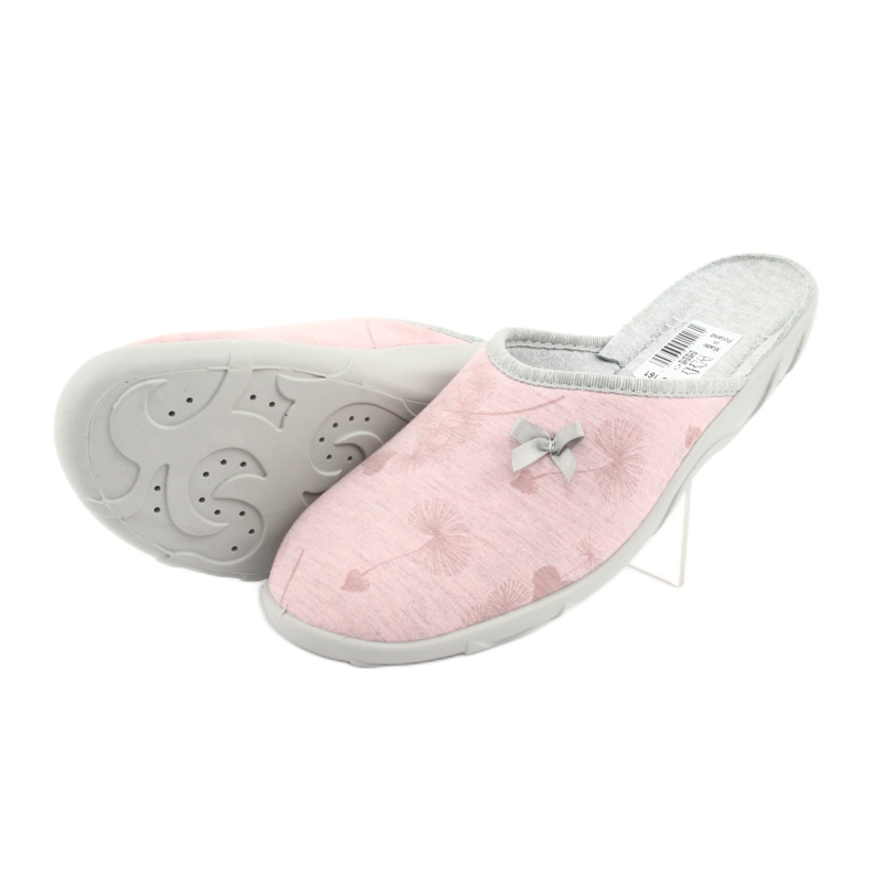 Befadon väriset naisten kengät 235D161 vaaleanpunainen harmaa 4