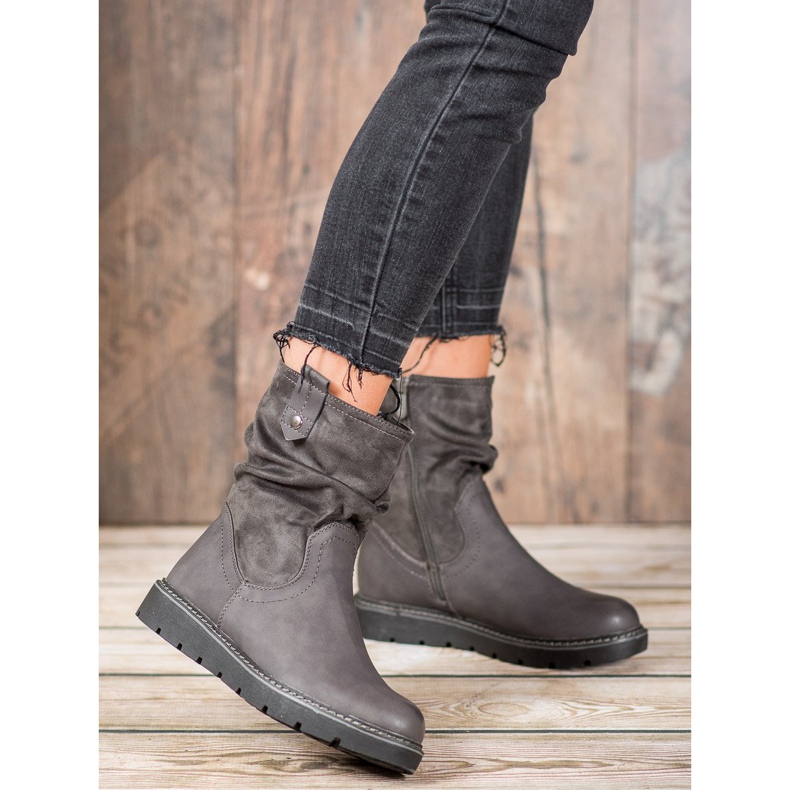 Ideal Shoes Työntekijät alustalla harmaa 1