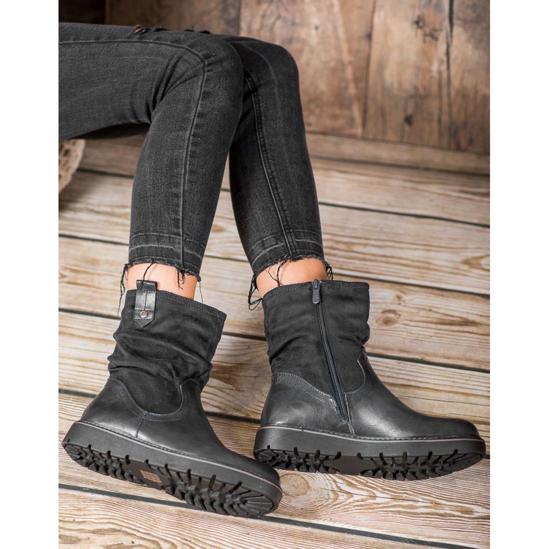 Ideal Shoes Työntekijät alustalla musta 2