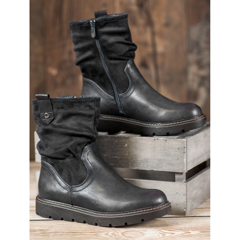 Ideal Shoes Työntekijät alustalla musta 1