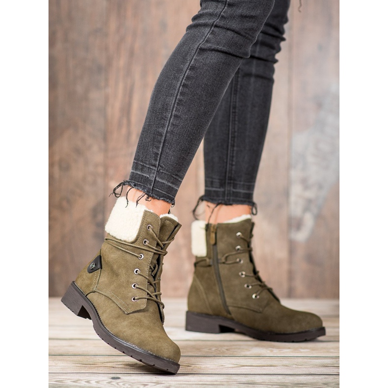 Kayla Trappers lampaannahkaa vihreä 1