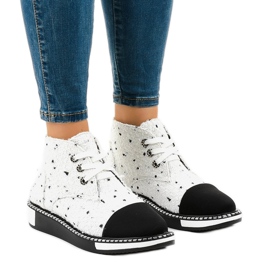 Valkoiset nauhakengät TS1811 valkoinen 1