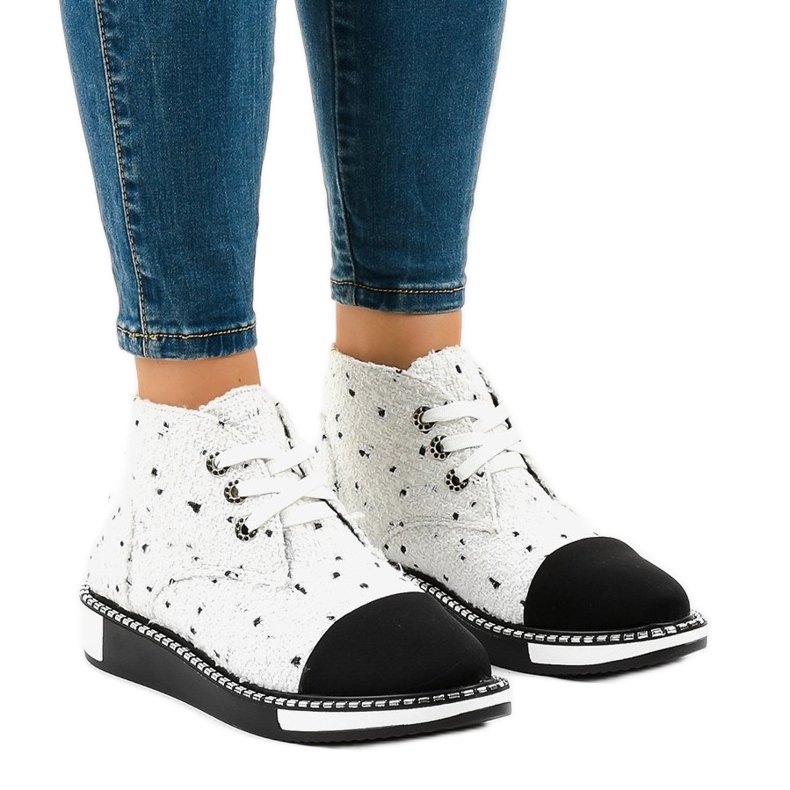 Valkoiset nauhakengät TS1811 valkoinen 1