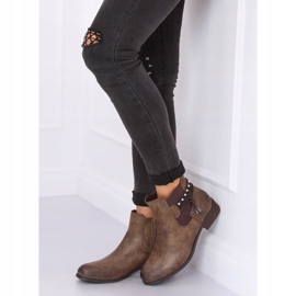 Ruskeat naisten Chelsea -saappaat 846 Khaki 2