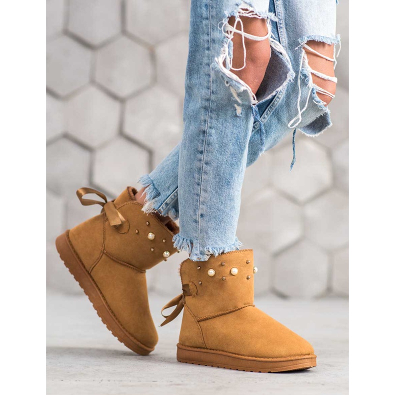 SHELOVET Mukluki helmillä beige 1