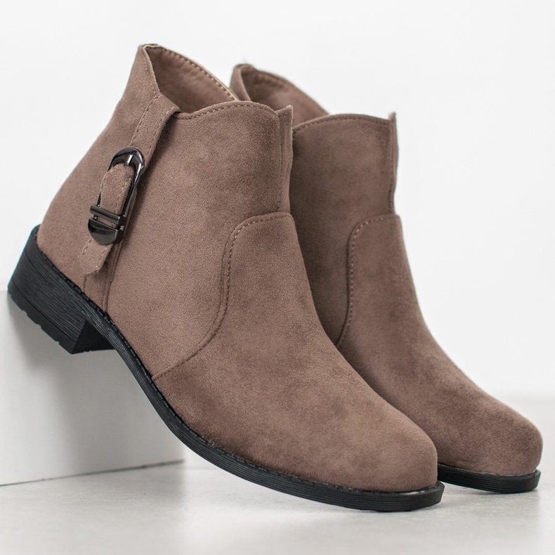 Small Swan Beige mokkanahkaiset saappaat 1