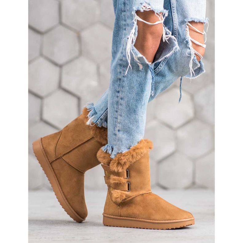 SHELOVET Lämpimät lumisaappaat ruskea 2