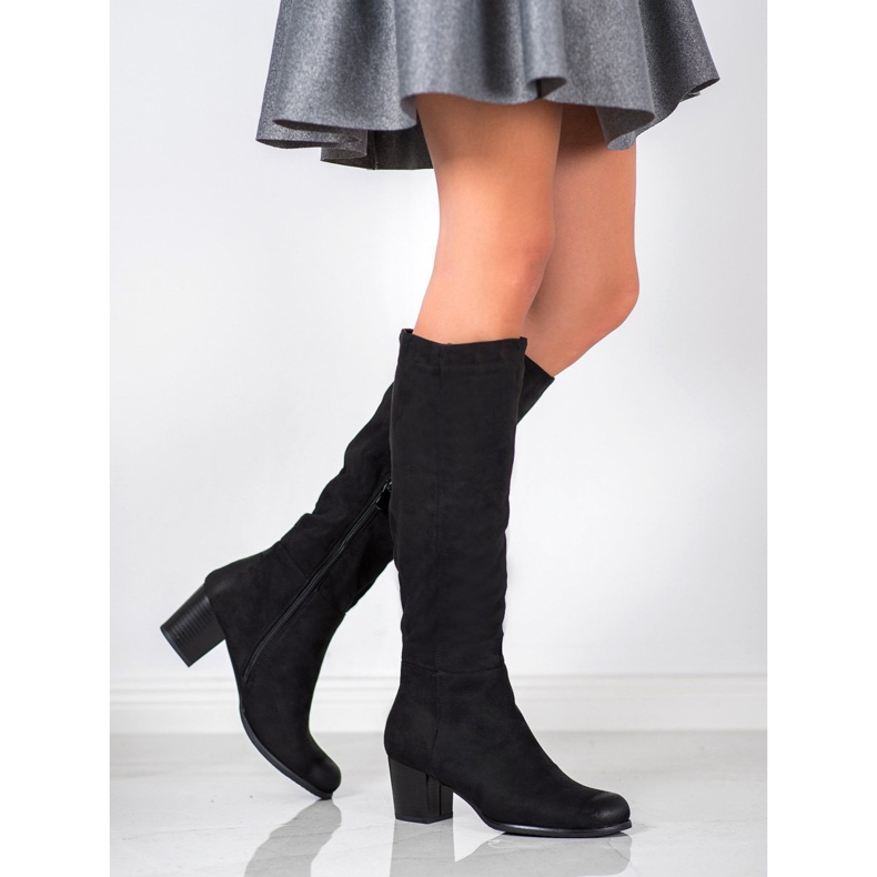 Klassiset saappaat VINCEZA -kantapäässä musta 1