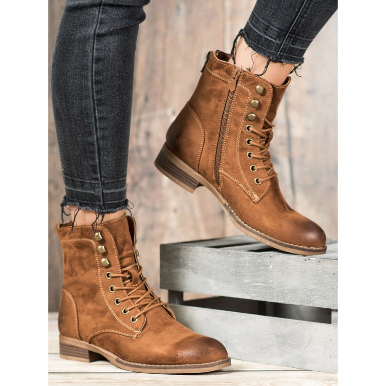 Goodin Tyylikkäät mokkanahkaisijat ruskea 2